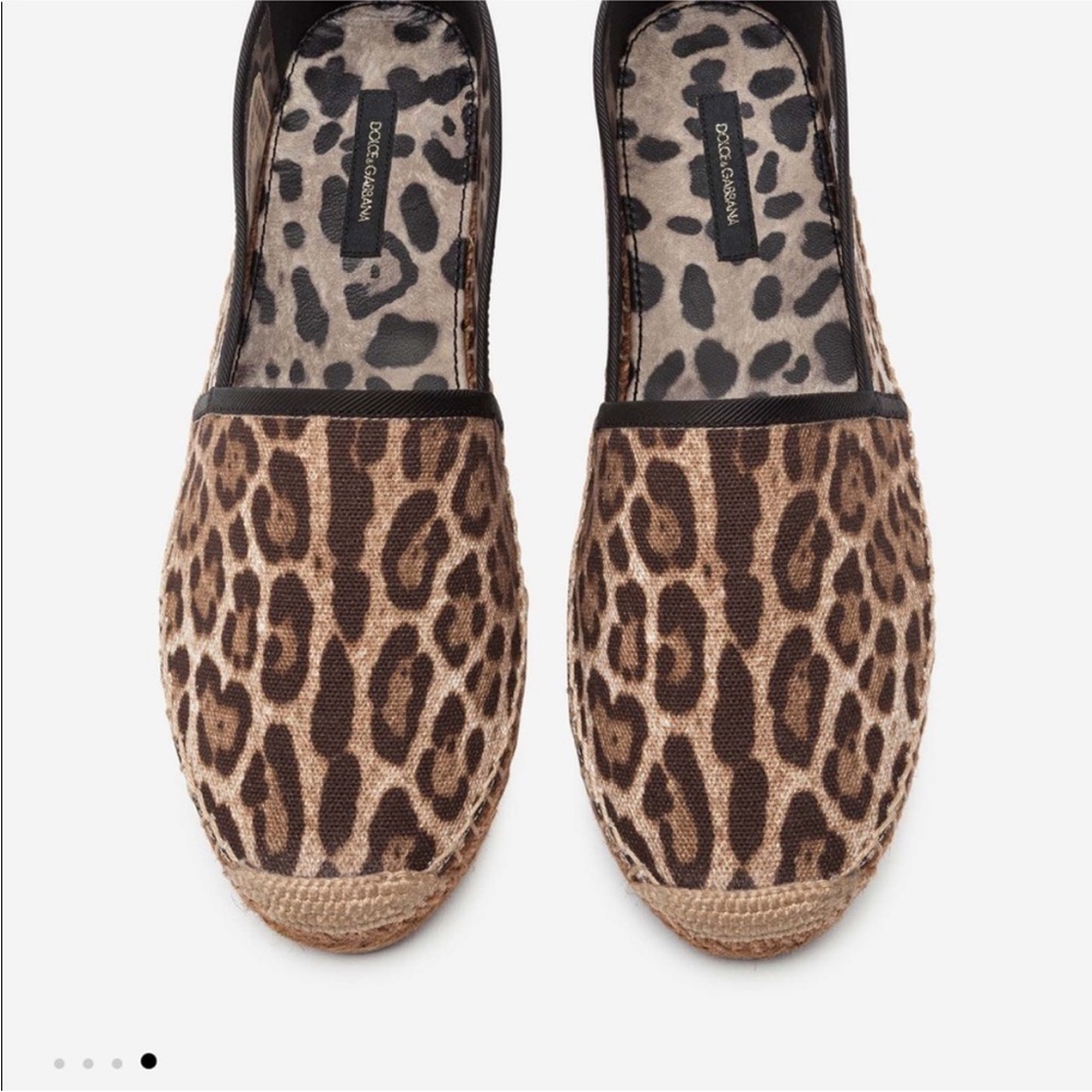 Dolce & Gabbana Leopard Print Espadrilles